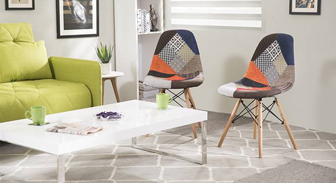 DSW Side Chair Replica (Patchwork) by Urban Ladder - Half View Design 1 - 115861