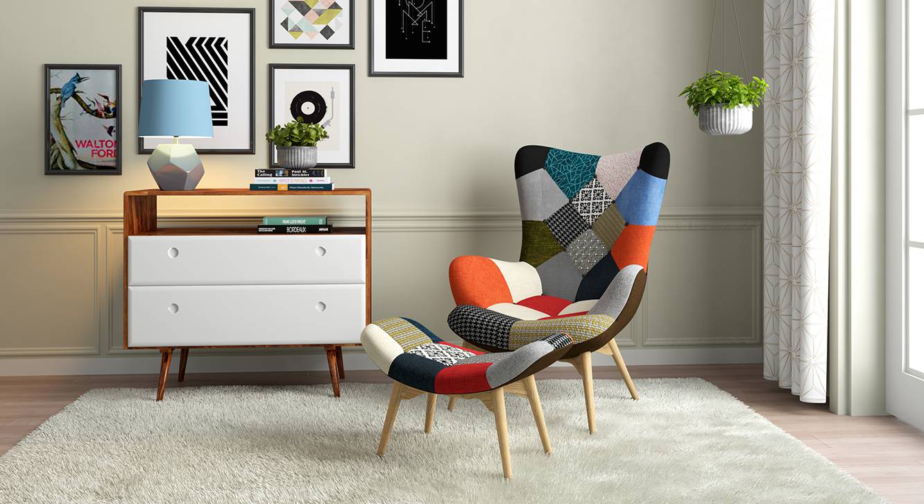 Contour Chair & Ottoman Replica Urban Ladder