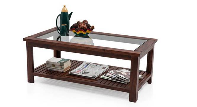 Claire Coffee Table (Teak Finish, Large Size) by Urban Ladder - Half View Design 1 - 116125