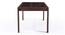 Vanalen 6 to 8 Glass Top Extendable Dining Table (Dark Walnut Finish) by Urban Ladder - Side View Design 1 - 116230