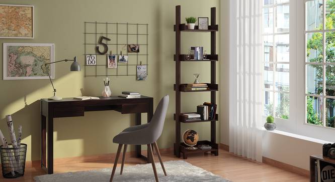 Austen Compact Desk (Mahogany Finish) by Urban Ladder - Full View Design 1 - 116295
