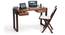 Austen Compact Desk (Two-Tone Finish) by Urban Ladder - Design 1 Semi Side View - 116297