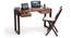 Austen Compact Desk (Two-Tone Finish) by Urban Ladder - Design 1 Semi Side View - 116297