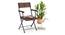 Masai Arm Chairs - Set of Two (Teak Finish) (Black) by Urban Ladder - Design 2 Half View - 118026