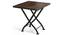 Masai Arm Chair Table Set (Teak Finish) (Black) by Urban Ladder - Cross View Design 2 - 118032