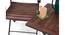 Masai Arm Chair Table Set (Teak Finish) (Black) by Urban Ladder - Close View Design 2 Design 3 - 118036