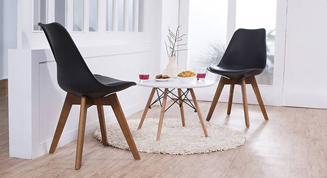 Pashe Dining Chairs - Set of 2 (Black) by Urban Ladder - Full View Design 1 - 118038