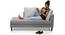 Sigmund Day Bed (Cloud Burst Grey , Left Aligned) by Urban Ladder - Half View - 118240