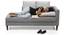 Sigmund Day Bed (Cloud Burst Grey , Left Aligned) by Urban Ladder - Semi Side View Design 1 - 118241