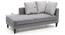 Sigmund Day Bed (Cloud Burst Grey , Left Aligned) by Urban Ladder - - 118242