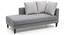 Sigmund Day Bed (Cloud Burst Grey , Left Aligned) by Urban Ladder - Cross View Design 1 - 118243