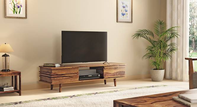 Parker TV Unit (Teak Finish) by Urban Ladder - Half View Design 1 - 118594