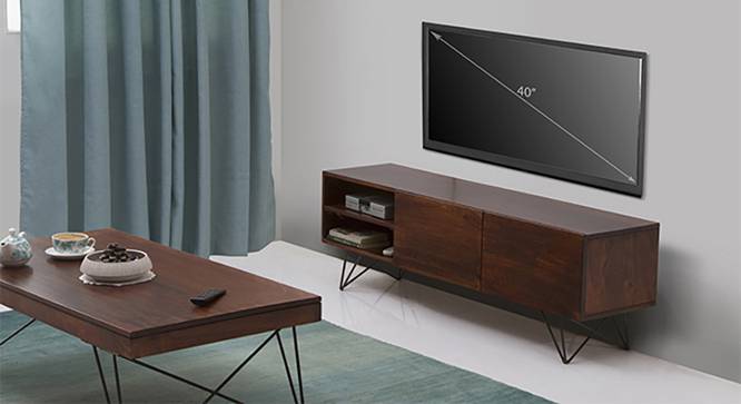 Dyson TV Unit (Walnut Finish) by Urban Ladder - Full View Design 1 - 118608