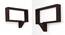 Quote-Unquote Wall Shelves (Set of 2) (Mahogany Finish) by Urban Ladder - Front View Design 1 - 118663