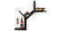 Tolem Wall Shelf (Mahogany Finish) by Urban Ladder - Design 1 Semi Side View - 118993