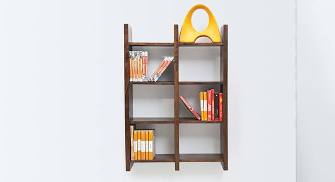 Tic-Tac Wall Rack (Walnut Finish) by Urban Ladder - Half View Design 1 - 118997