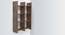 Tic-Tac Wall Rack (Walnut Finish) by Urban Ladder - Cross View Design 1 - 118999