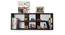 Monza Wall Shelf (Mahogany Finish) by Urban Ladder - Half View Design 1 - 119001