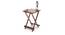 Latt Folding Table/Stool Tall (Teak Finish) by Urban Ladder - Half View Design 1 - 119807