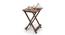 Latt Folding Table/Stool Tall (Teak Finish) by Urban Ladder - Design 1 Semi Side View - 119808