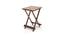 Latt Folding Table/Stool Tall (Teak Finish) by Urban Ladder - Front View Design 1 - 119809
