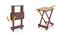 Latt Folding Table/Stool Tall (Teak Finish) by Urban Ladder - Banner 1 Design 1 - 119811