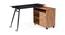 Niccol Glass Top Adjustable Study Table (Golden Oak Finish) by Urban Ladder - Cross View Design 1 - 120421