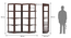 Andreas Room Divider (Dark Walnut Finish) by Urban Ladder - Template Design 1 - 121177