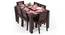 Arabia - Capra 6 Seater Dining Table Set (Mahogany Finish) by Urban Ladder - Half View Design 1 - 121903