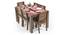 Arabia - Capra 6 Seater Dining Table Set (Teak Finish) by Urban Ladder - Half View Design 1 - 121993