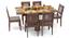 Danton 3-to-6 - Capra 6 Seat Folding Dining Table Set (Teak Finish) by Urban Ladder - Half View Design 1 - 122017