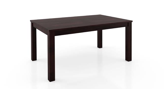 Arabia - Zella 6 Seater Dining Table Set (Mahogany Finish, Burnt Orange) by Urban Ladder - Front View Design 2 - 123319