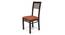 Arabia - Zella 6 Seater Dining Table Set (Mahogany Finish, Burnt Orange) by Urban Ladder - Side View Design 3 - 123321