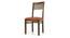 Danton 3-to-6 - Zella 6 Seater Folding Dining Table Set (Mahogany Finish, Burnt Orange) by Urban Ladder - - 123355