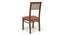Danton 3-to-6 - Zella 6 Seater Folding Dining Table Set (Mahogany Finish, Burnt Orange) by Urban Ladder - Rear View Design 3 - 123356