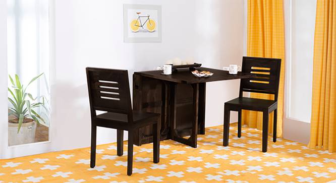 Danton 3-to-6 - Capra 2 Seater Folding Dining Table Set (Mahogany Finish) by Urban Ladder - Full View Design 1 - 123585