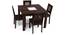 Brighton Square - Capra 4 Seater Dining Table Set (Mahogany Finish) by Urban Ladder