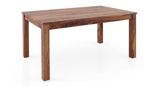 Arabia - Oribi 6 Seater Dining Set (With Bench) (Teak Finish, Avocado Green) by Urban Ladder - Cross View Design 2 - 124066