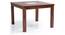 Brighton Square - Capra 4 Seater Dining Table Set (Teak Finish) by Urban Ladder - Front View Design 2 - 124354
