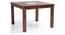 Brighton Square - Capra 4 Seater Dining Table Set (Teak Finish) by Urban Ladder - Front View Design 2 - 124354