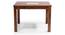 Brighton Square - Capra 4 Seater Dining Table Set (Teak Finish) by Urban Ladder - Side View Design 2 - 124358