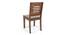 Brighton Square - Capra 4 Seater Dining Table Set (Teak Finish) by Urban Ladder - Rear View Design 3 - 124360