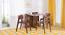 Danton 3-to-6 - Gordon 3 Seater Folding Dining Table Set (Teak Finish) by Urban Ladder - Full View Design 1 - 124411