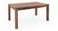 Arabia - Oribi 6 Seater Dining Table Set (With Bench) (Teak Finish, Wheat Brown) by Urban Ladder - Front View Design 2 - 124434