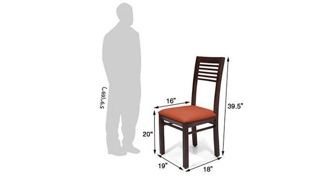 Zella dining chairs set of 2 orange 5 img 858 orange mahogany dm