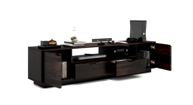 Zephyr Large TV Unit (Mahogany Finish) by Urban Ladder - Design 1 Half View - 125597