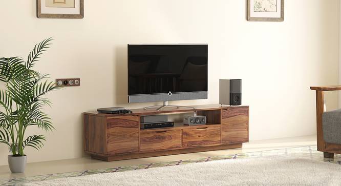 Zephyr Large TV Unit (Teak Finish) by Urban Ladder - Design 1 Full View - 125614