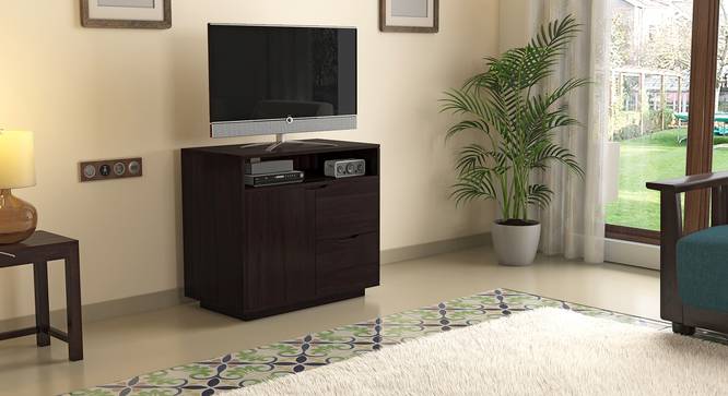 Zephyr High TV Unit (Mahogany Finish) by Urban Ladder - Design 1 Full View - 125647