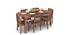 Arabia XL Storage - Capra 6 Seater Dining Table Set (Teak Finish) by Urban Ladder - Design 1 Half View - 126015