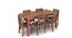 Arabia XL Storage - Capra 6 Seater Dining Table Set (Teak Finish) by Urban Ladder - Front View Design 1 - 126016